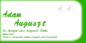 adam auguszt business card